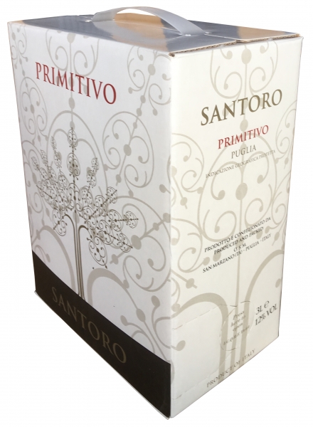 Primitivo Puglia SANTORO 3 L Box - 12 % Vol.