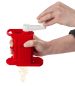 Preview: Rigamonti Parmesanmühle, Parmesanreibe, Käsereibe aus Kunststoff rot