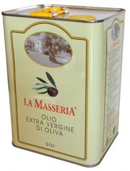 Natives Olivenöl extra LA MASSERIA - 3 Liter Kanister