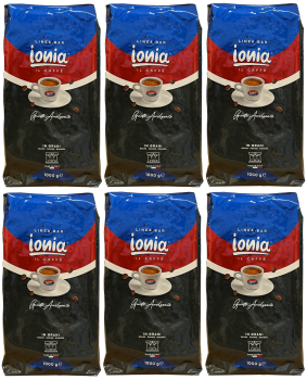 Ionia Kaffee Espresso Bohnen "100% Espresso" (6 X 1000g)