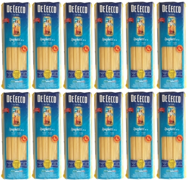 Nudeln -  De Cecco "Spaghetti N°12" - (12 X 1kg) - Vorteilspack