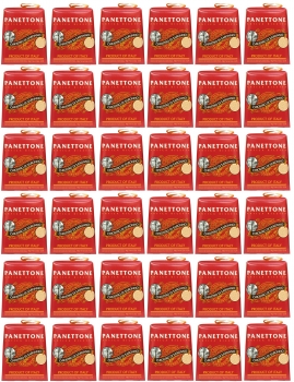 Panettone "Chiostro di Saronno" - Panettoncini classici - Mini Italienischer Weihnachtskuchen - (36 X 100g) - Weihnachtspräsent