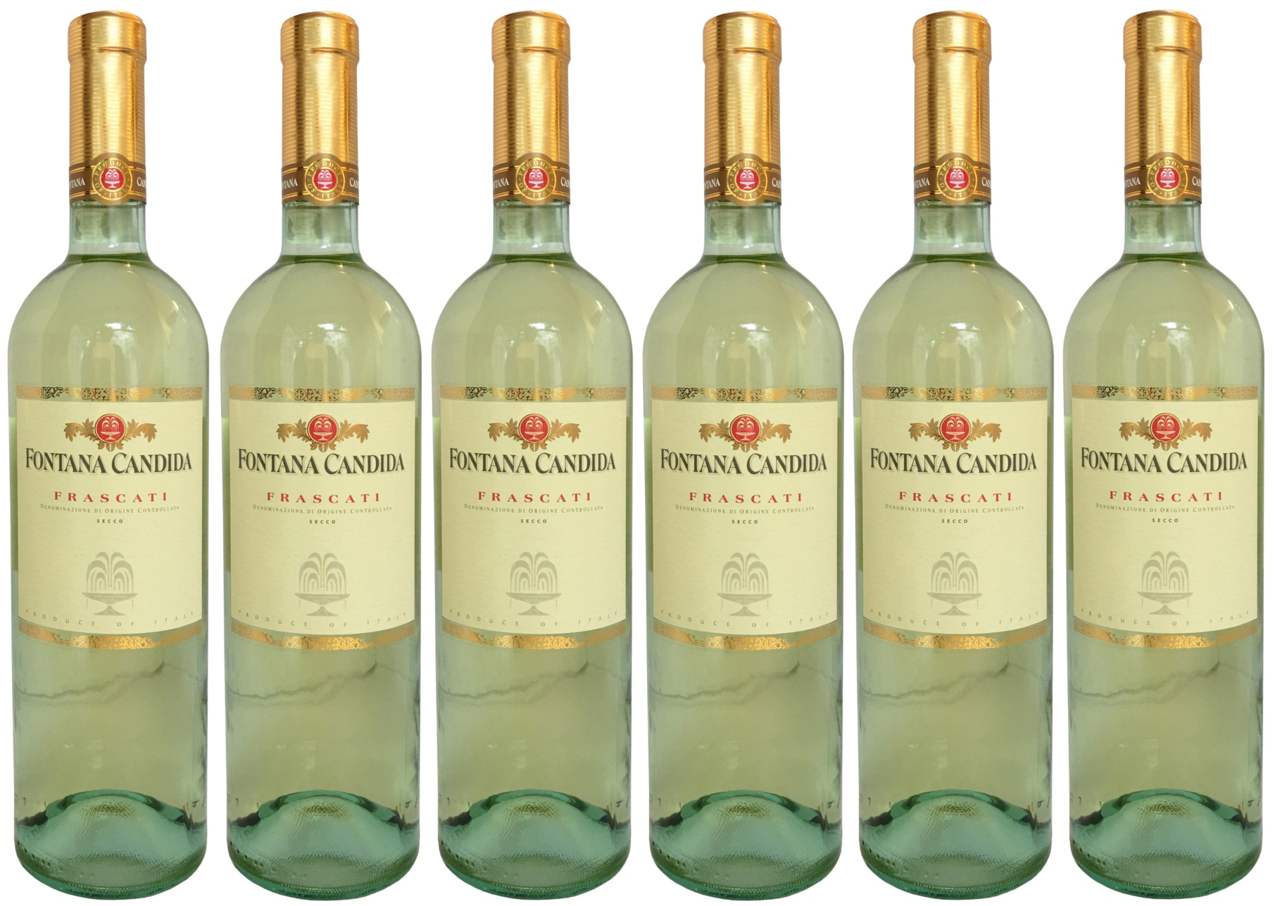 Sergioshop - Frascati Fontana Candida DOC (6 X 0,75 L) Weißwein trocken 12,5%