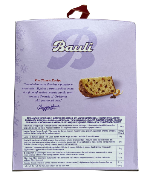 Bauli IL Panettone Classico (12 X 500g) Weihnachtskuchen