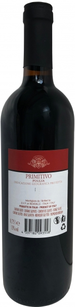 Primitivo Puglia IGP (6 X 0,75) - rot, trocken - 13 % Vol.
