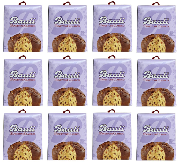 Bauli IL Panettone Classico (12 X 500g) Weihnachtskuchen