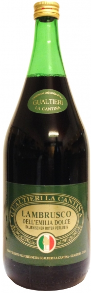 Lambrusco Cantina Gualtieri Dell`Emilia (3 x 1,5 L) Perlwein 7,5%Vol