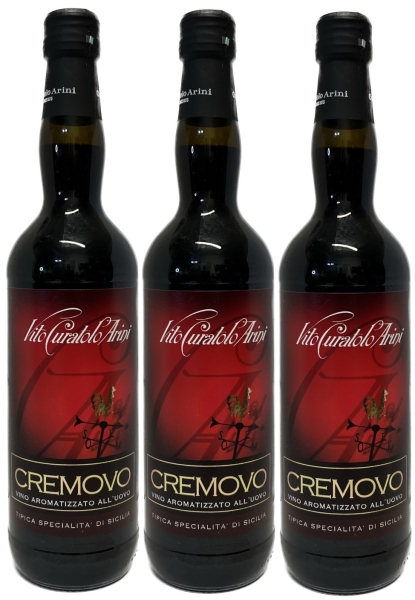 Cremovo Vito Curatolo Arini (3 x 0,75L) Aromatisierter Wein mit Ei