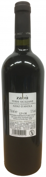 Zabù Nero D’Avola Terre Siciliane IGT (6 X 0,75L) - trocken 13 % Vol.