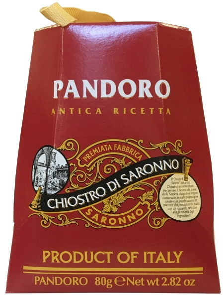 Pandoro "Chiostro di Saronno" - Pandorini classici - Mini Italienischer Weihnachtskuchen - (36 X 80g) - Weihnachtspräsent