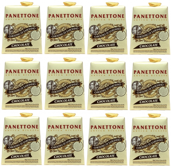 Panettone "Chiostro di Saronno" mit Schokoladenstückchen (12 x 100g)